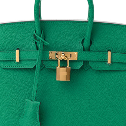 Hermes Epsom Birkin Sellier 25 Vert Jade 8 of 11