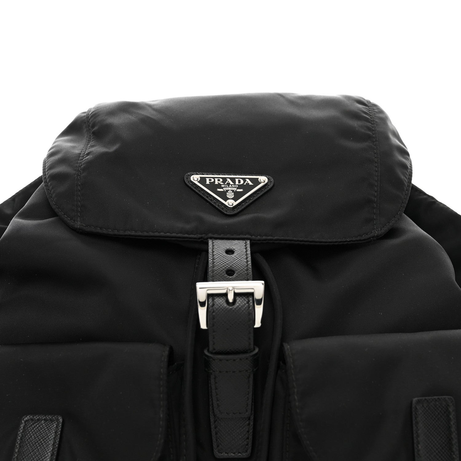 Prada Nylon Vela Medium Backpack Black 6 of 9