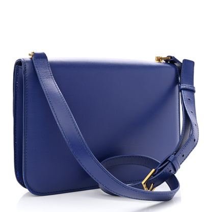 Saint Laurent Smooth Calfskin Carre Satchel Royal Blue 3 of 10