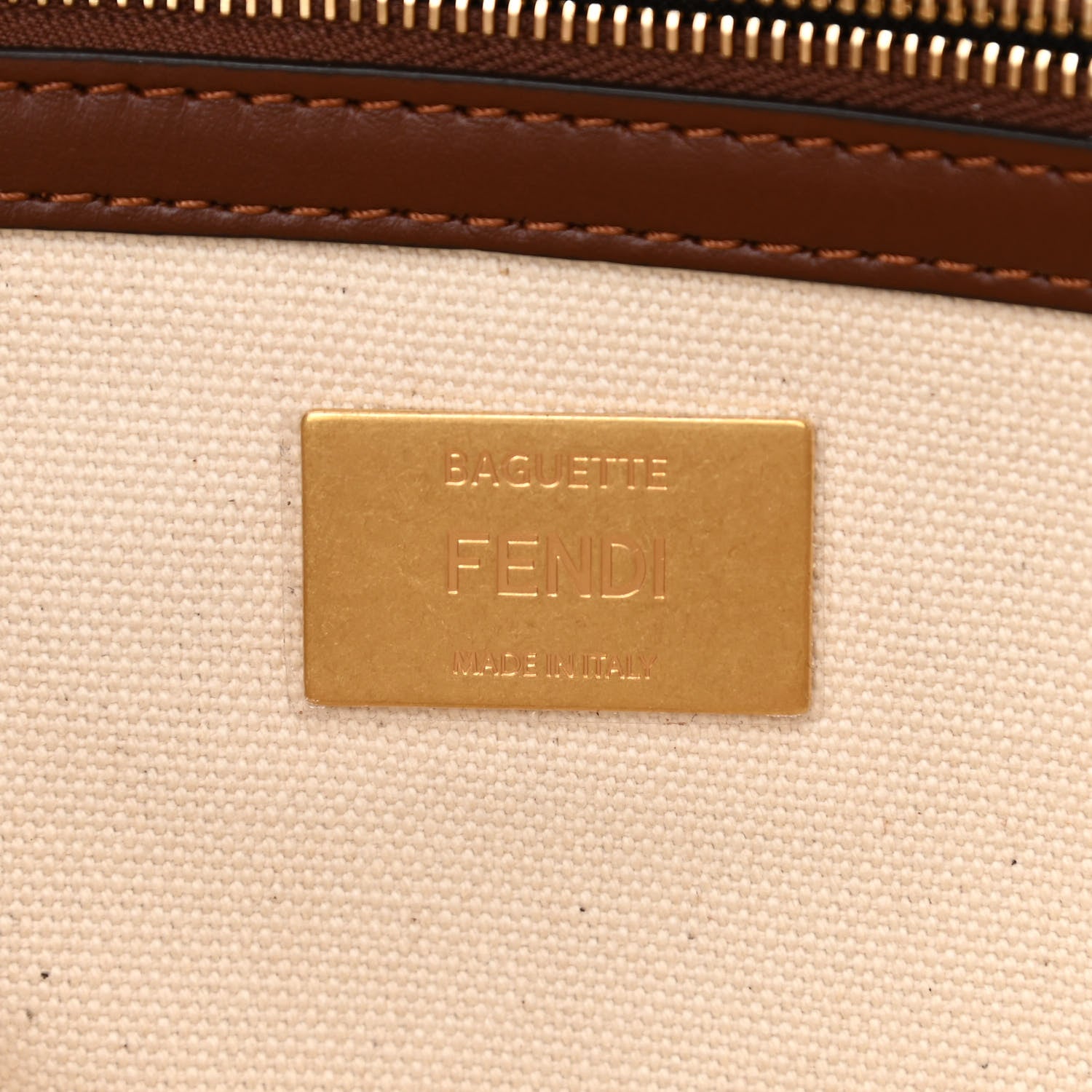 Fendi X SARA COLEMAN Canvas Vitello King Seta FF Fish Eye Embroidered Baguette Grezzo Multicolor Ghianda 6 of 11
