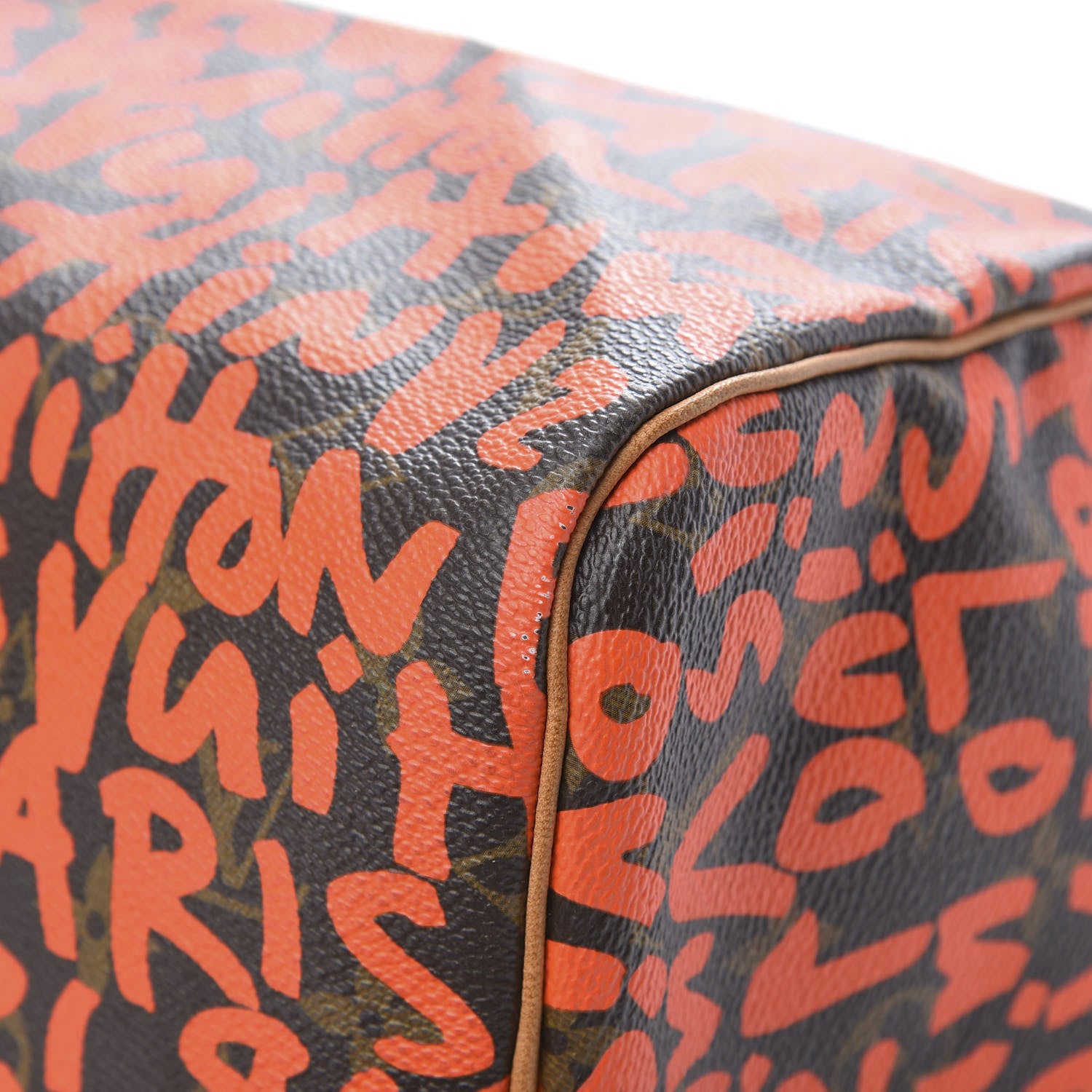 Louis Vuitton Monogram Graffiti Speedy 30 Orange 9 of 12