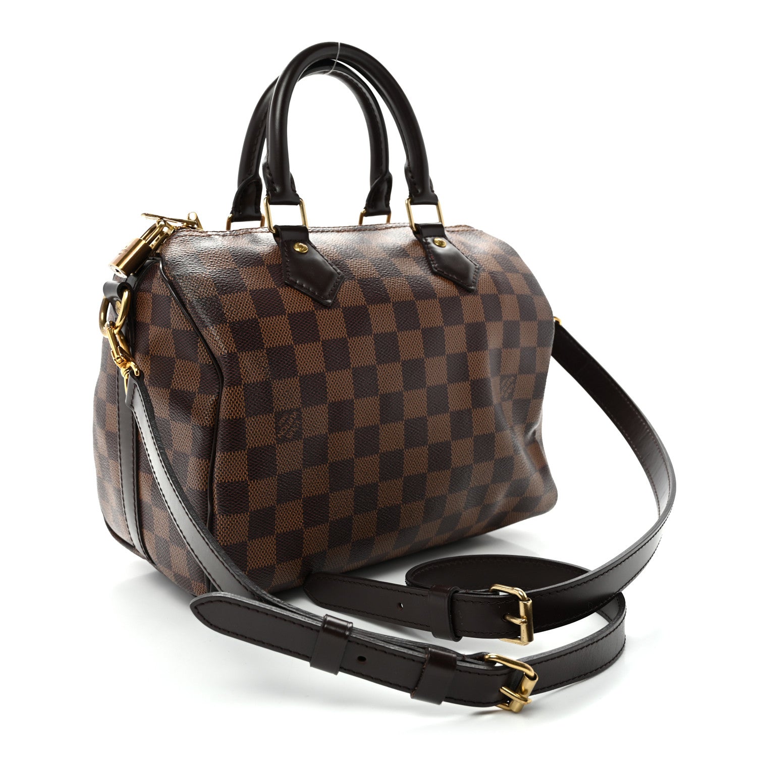 Louis Vuitton Damier Ebene Speedy Bandouliere 25 3 of 10