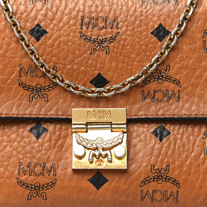 MCM Visetos Small Millie Crossbody Bag Cognac 8 of 13
