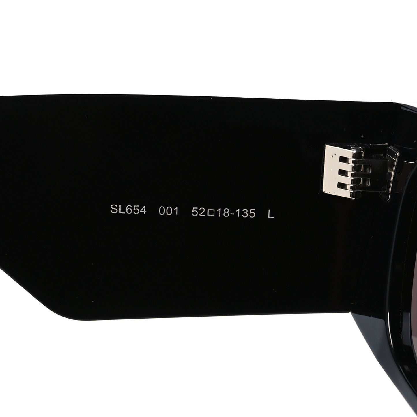 Acetate Rectangular Sunglasses SL 654 Black