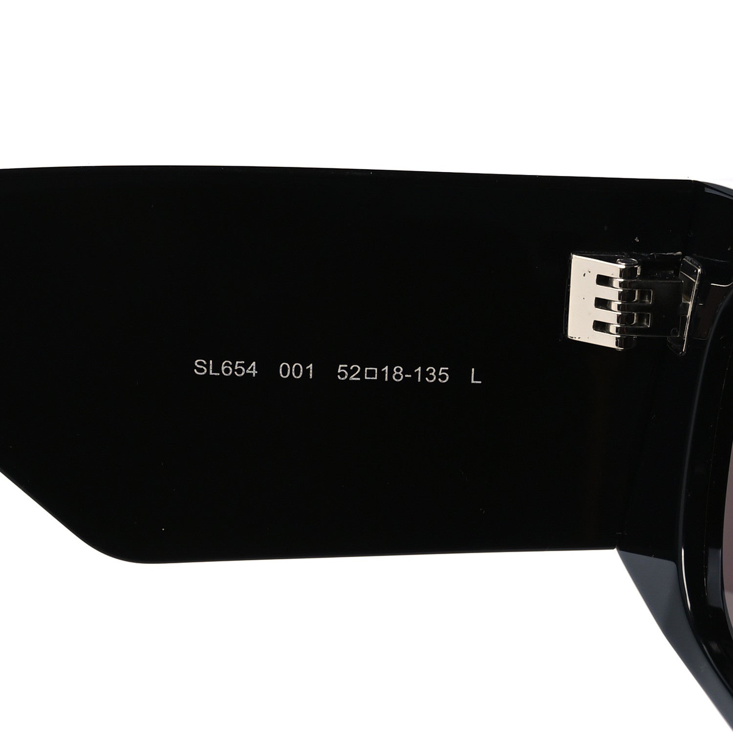 Saint Laurent Acetate Rectangular Sunglasses SL 654 Black 5 of 8