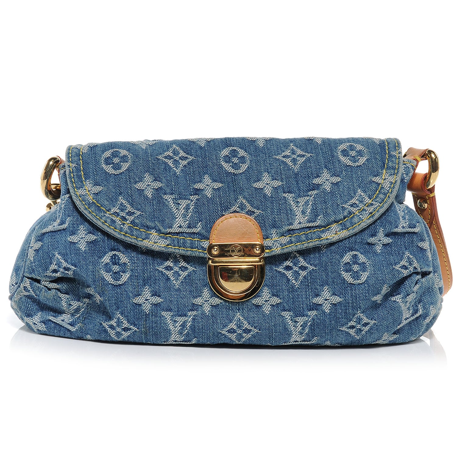 Louis Vuitton Monogram Denim Mini Pleaty Blue 1 of 8
