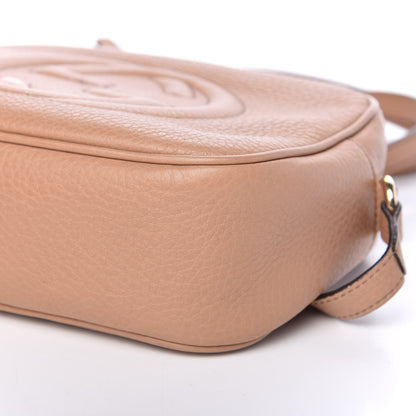 Gucci Pebbled Calfskin Small Soho Disco Bag Camelia 9 of 9