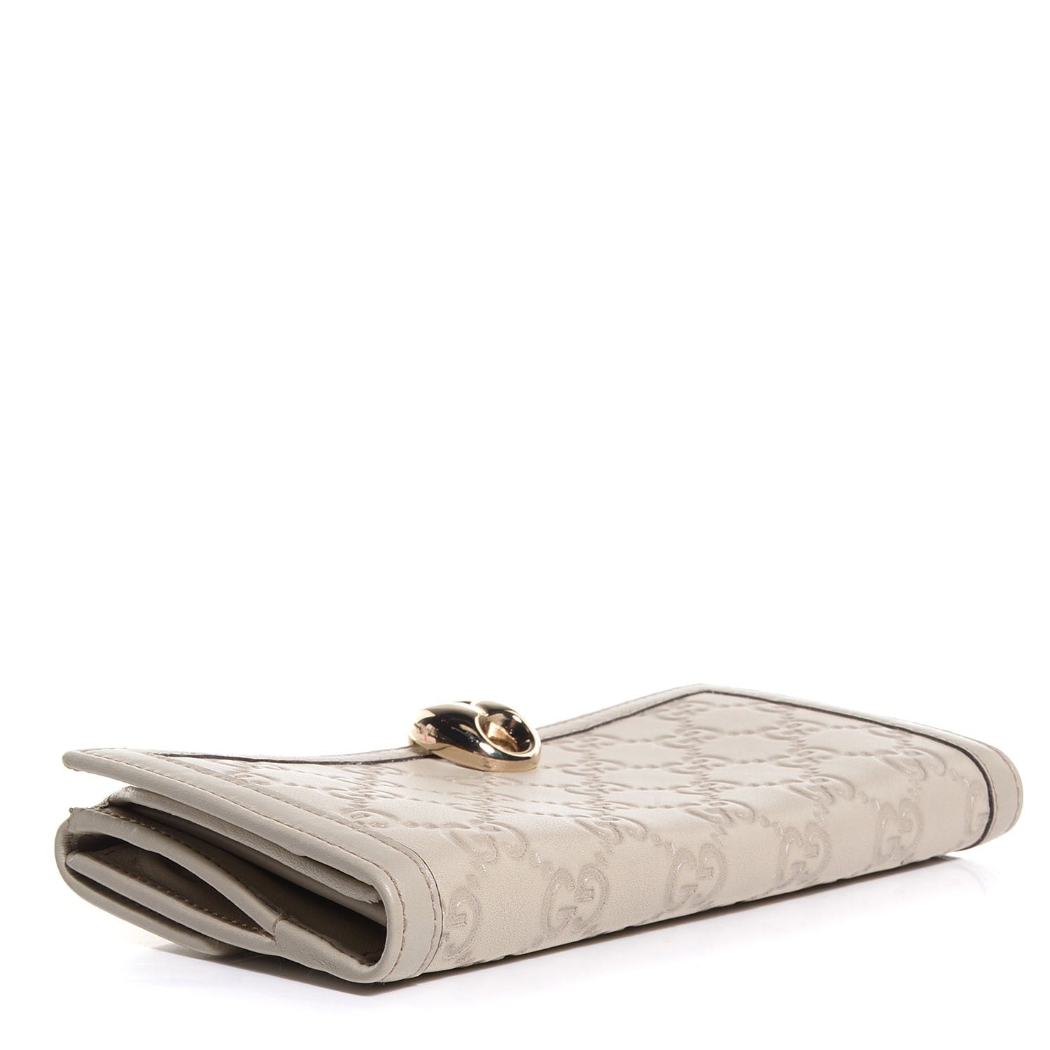 Gucci Guccissima Wave Continental Wallet Off White 4 of 8