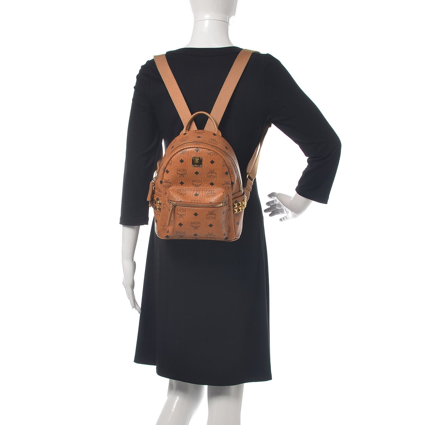 Visetos Side Stud Mini Stark Backpack Cognac