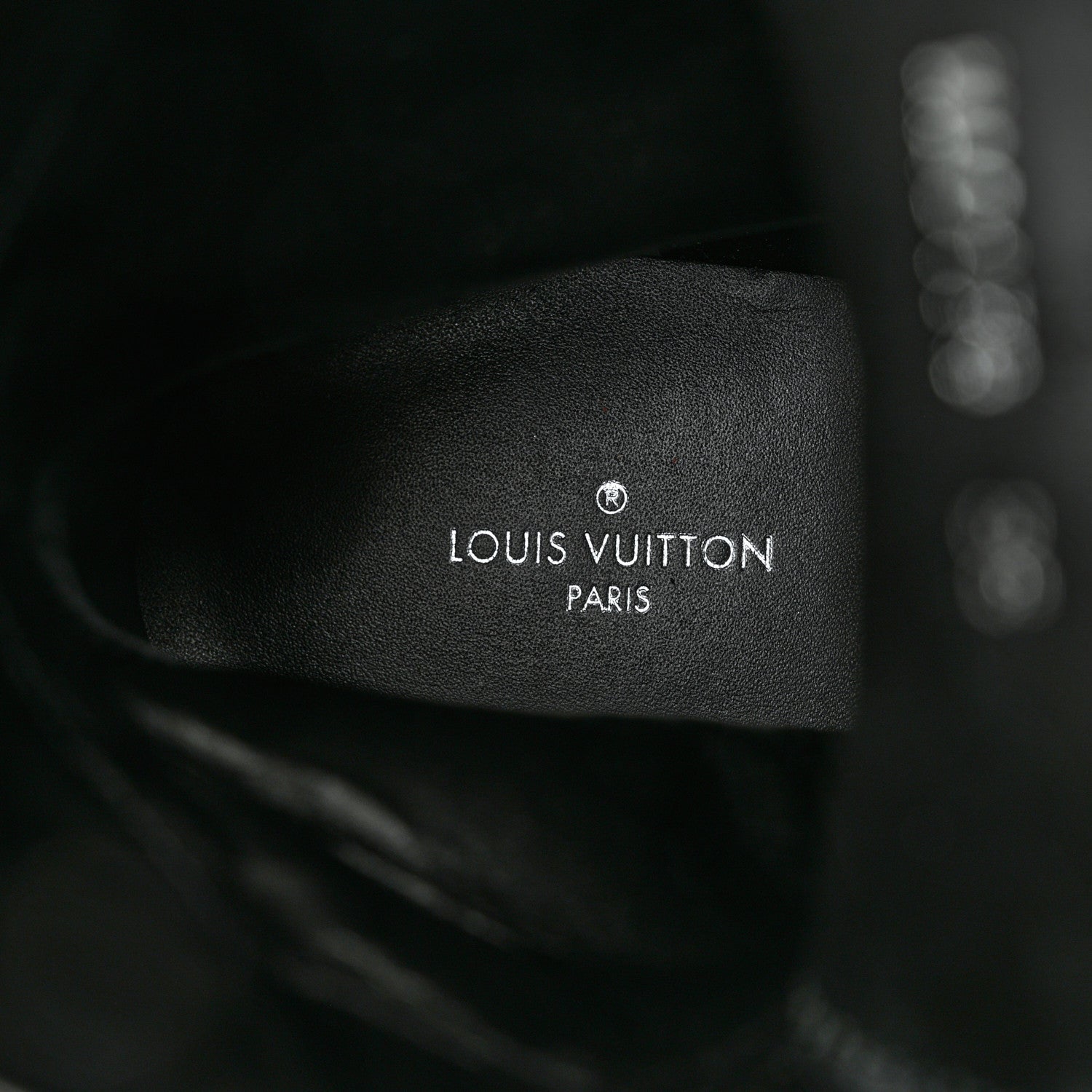 Louis Vuitton Suede Calfskin Monogram Laureate Platform Desert Boots 36 Black 7 of 9