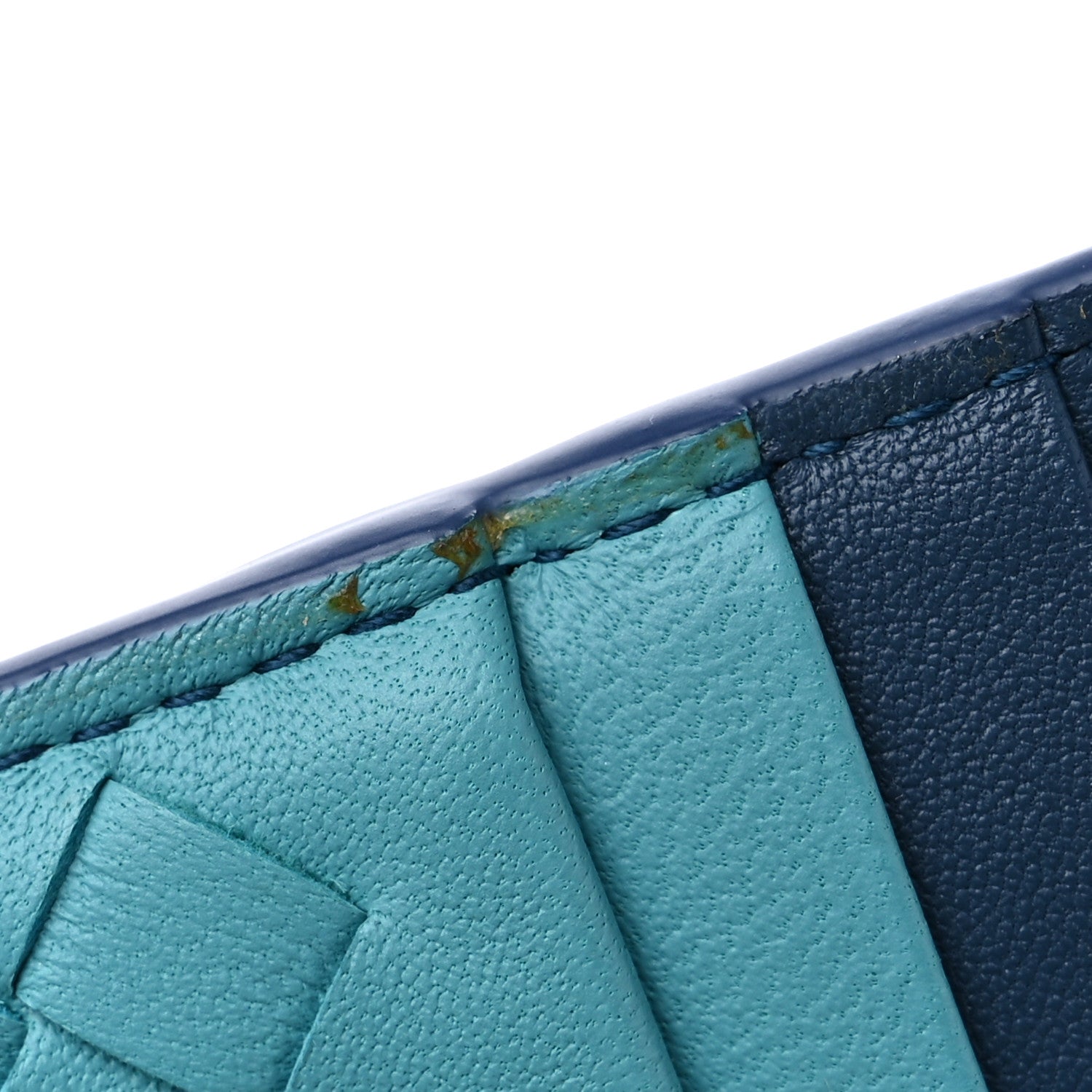 Bottega Veneta Nappa Intrecciato Card Holder Navy Multicolor 7 of 7