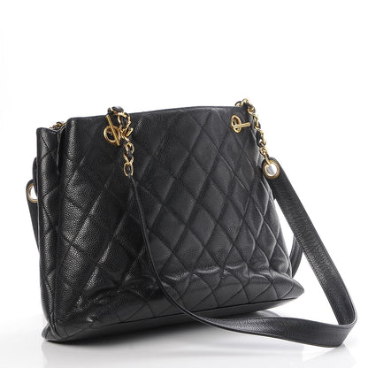 Chanel Caviar Quilted Flap Shoulder Bag Black 3 of 7