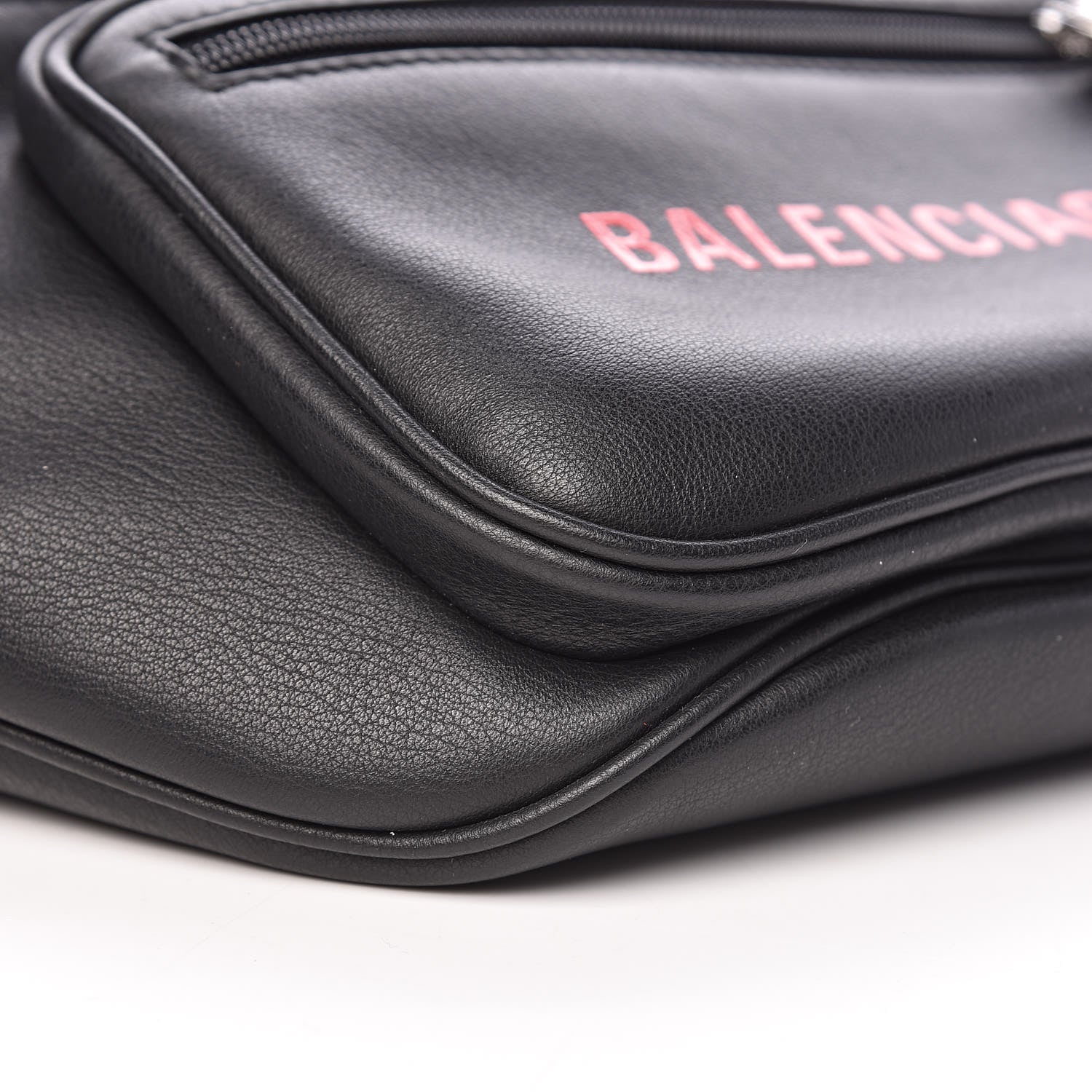 Balenciaga Calfskin Everyday Logo Belt Bag Black 9 of 10