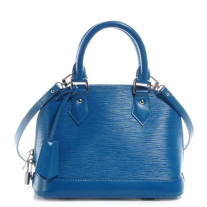 Louis Vuitton Epi Alma BB Cyan 1 of 7