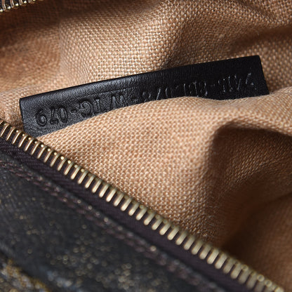 Fendi Zucca Goatskin Spy Bowler Tobacco Bronzo 7 of 10