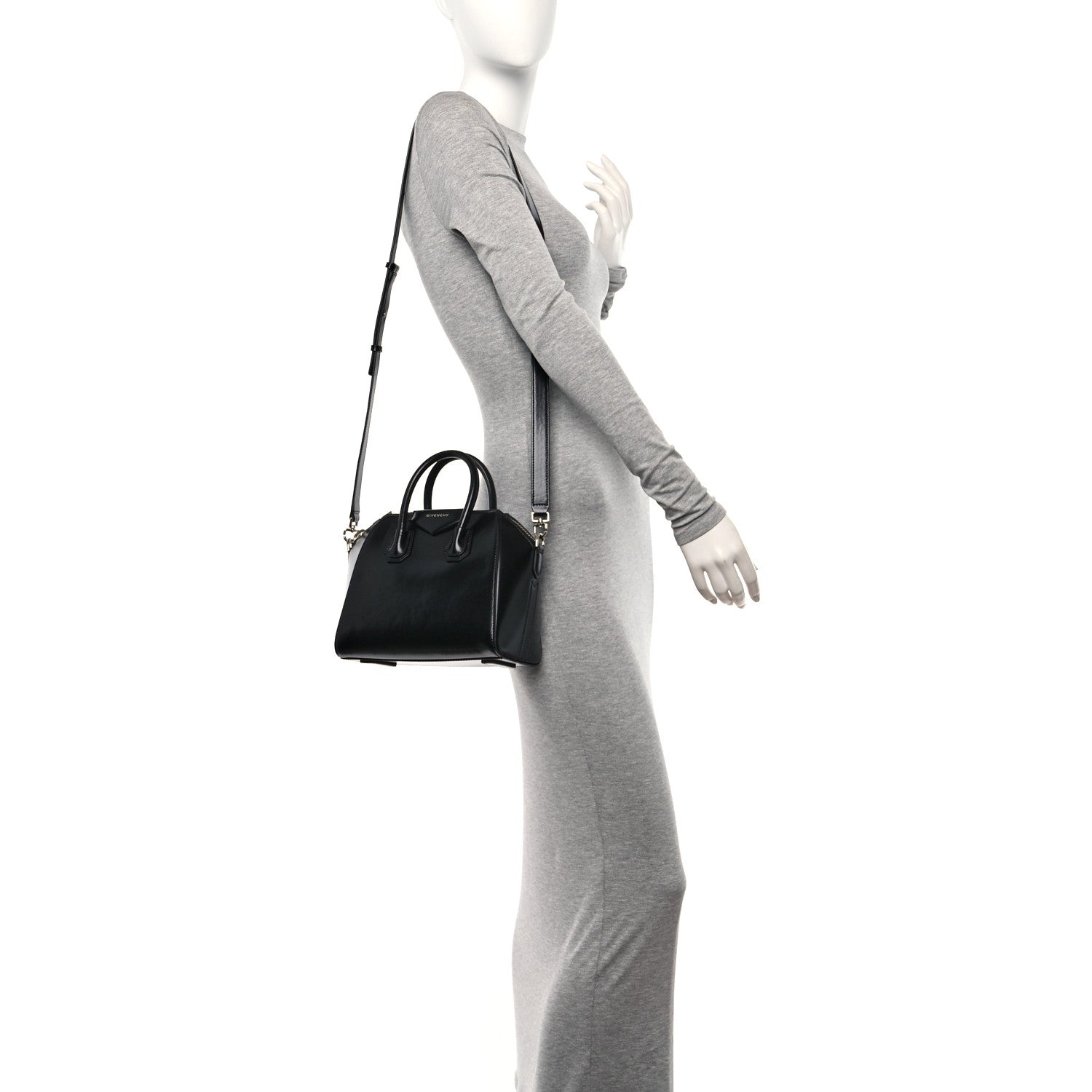 Givenchy Shiny Lord Calfskin Mini Antigona Black 2 of 10
