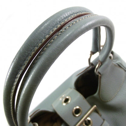 Prada Vitello Daino Large Shoulder Bag Blue 7 of 13