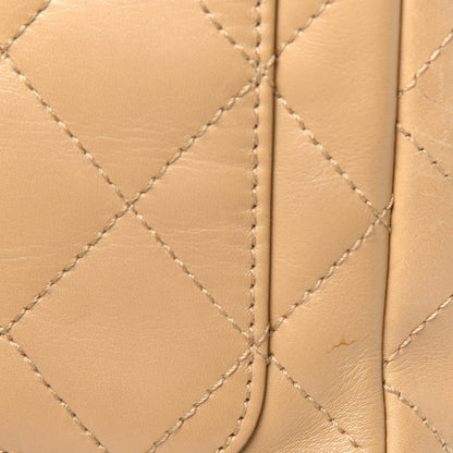 Chanel Lambskin Bekko Resin Jumbo Single Flap Beige 22 of 24