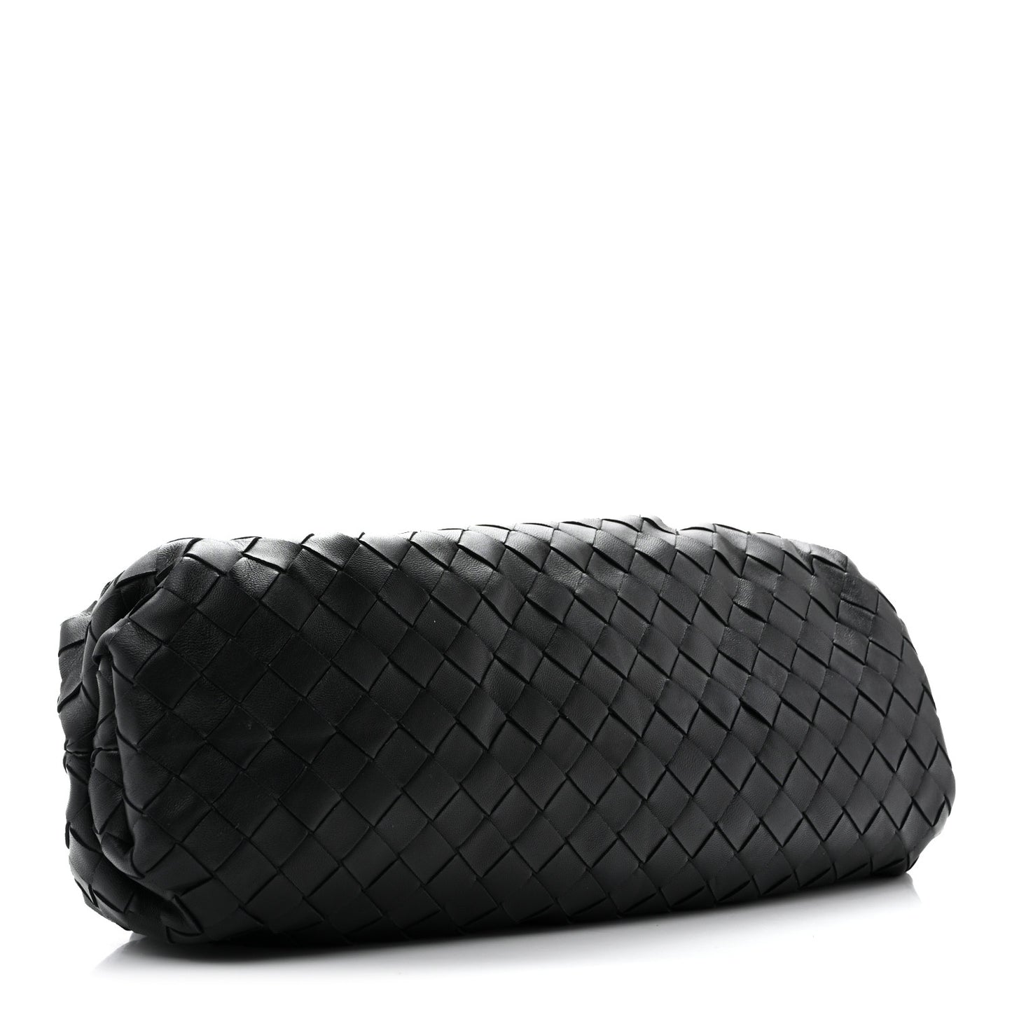 Nappa Maxi Intrecciato The Pouch Oversized Clutch Black