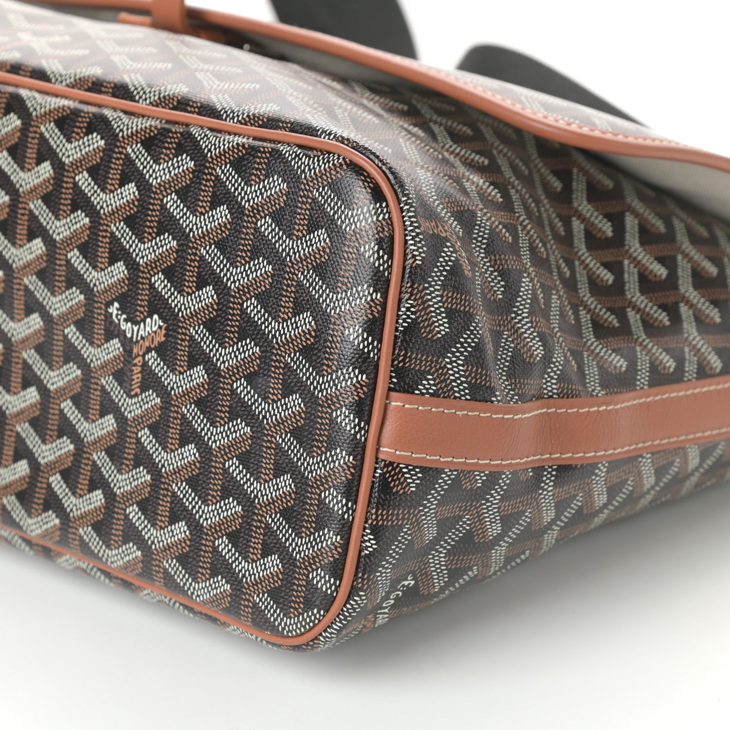 Goyard Goyardine Capetien Messenger Bag Black Gold 9 of 9