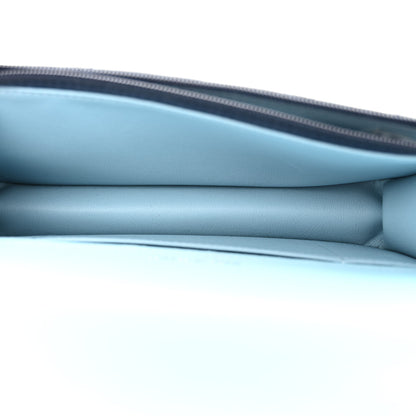 Chanel Lambskin Quilted Flap Phone Holder With Chain Dark Blue Light Blue 5 of 12