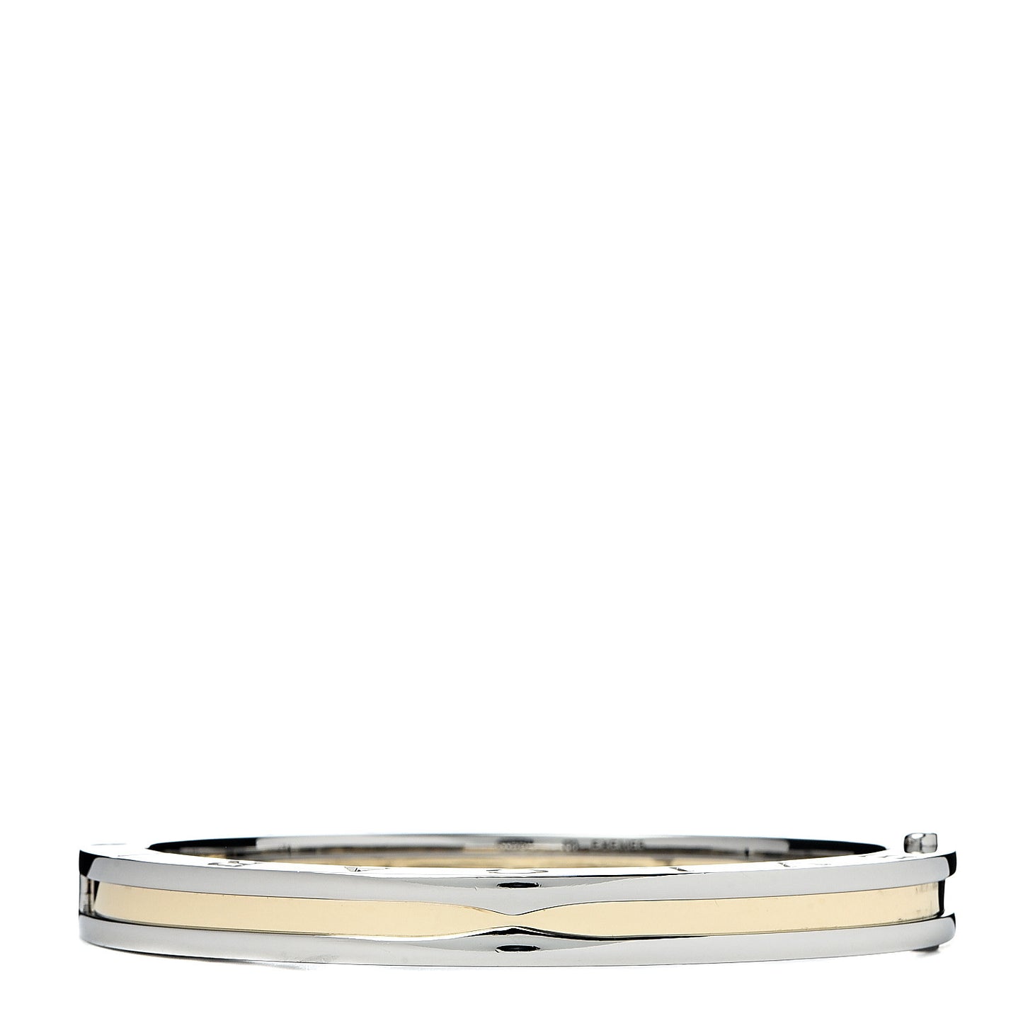 18K Yellow Gold Stainless Steel B.Zero1 Bangle Bracelet M
