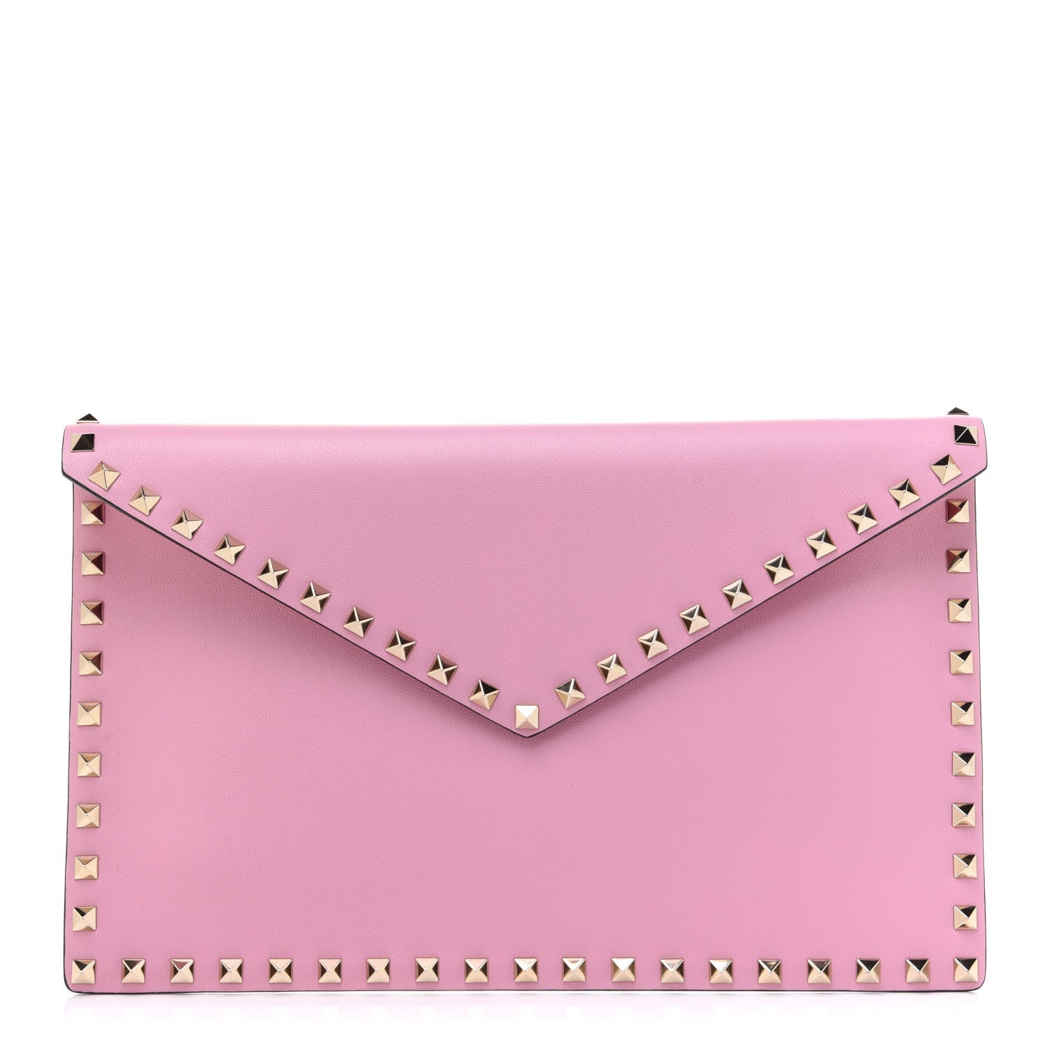 Valentino Garavani Vitello Large Rockstud Envelope Clutch Absolute 1 of 8