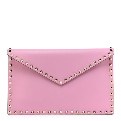 Valentino Garavani Vitello Large Rockstud Envelope Clutch Absolute 1 of 8