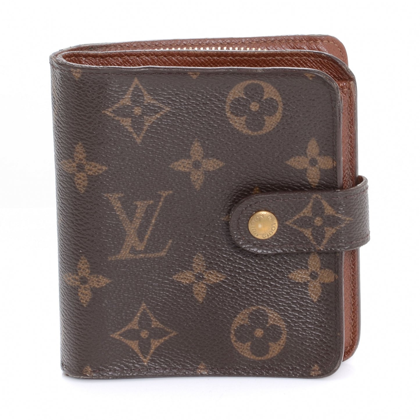 Monogram Compact Zippe Zipped Wallet