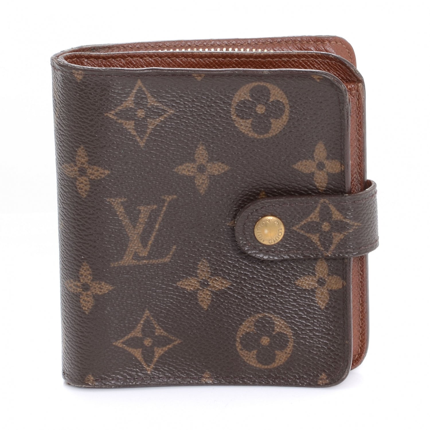 Louis Vuitton Monogram Compact Zippe Zipped Wallet 1 of 7