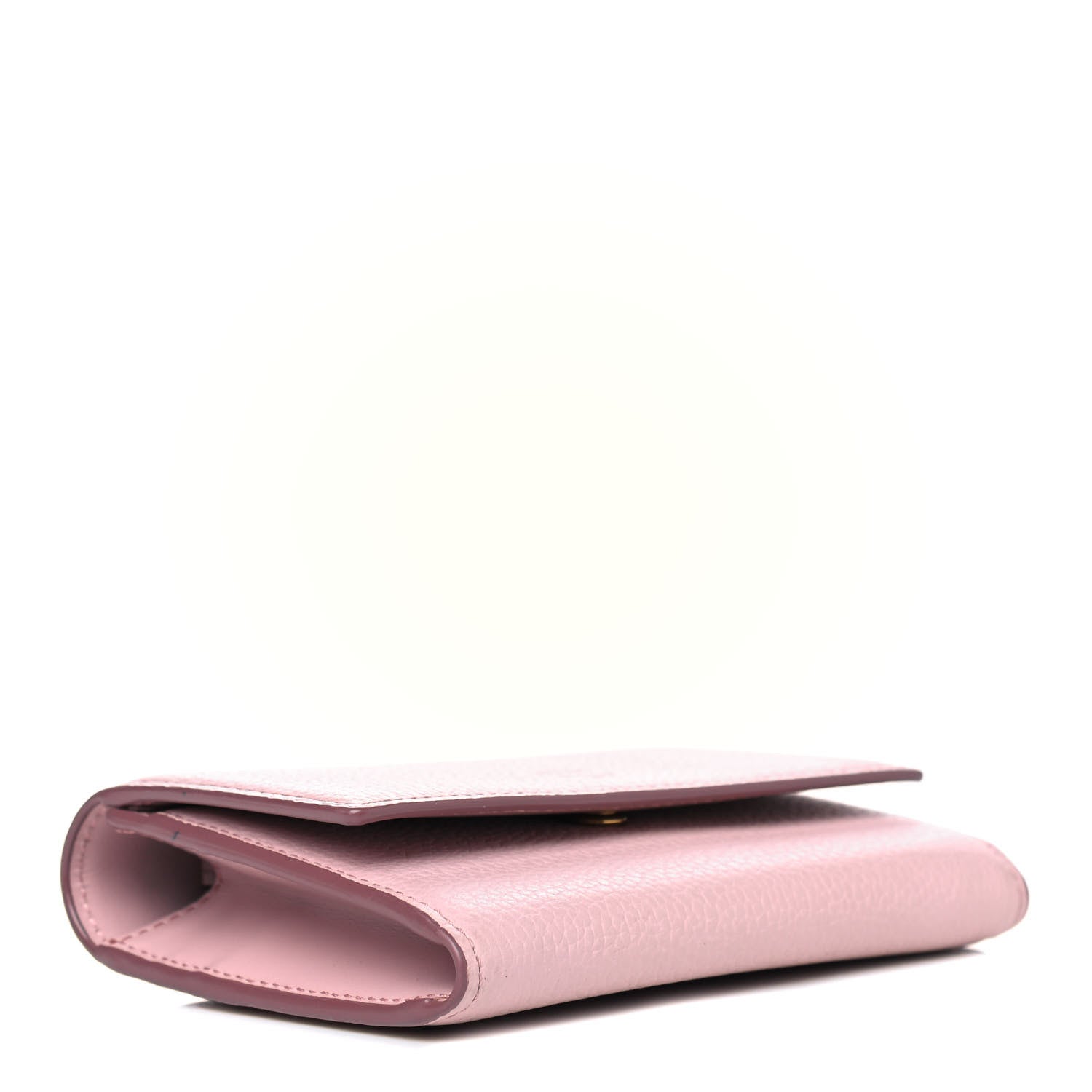 MCM Grained Calfskin Wristlet Wallet Pink 3 of 5