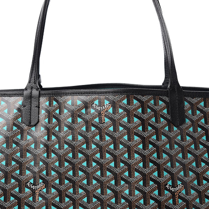 Goyard Goyardine Saint Louis Claire Voie GM Black Blue 11 of 11