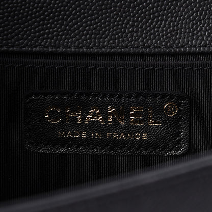 Chanel Caviar Quilted Medium Boy Flap Black 6 of 10