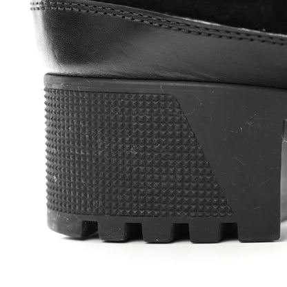 Louis Vuitton Suede Calfskin Monogram LV Black Heart Laureate Platform Desert Boots 41 Black 10 of 13