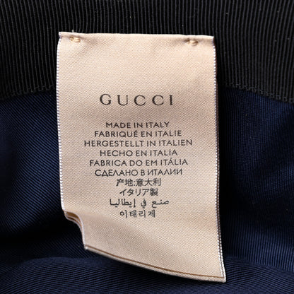 Gucci Monogram Multicolor New Sakai Calfskin Bob Malibu Bucket Hat M Parma Violet Blue 9 of 9