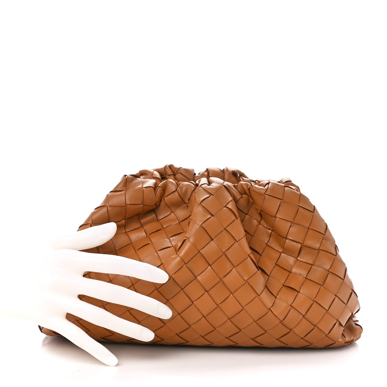 Bottega Veneta Nappa Intrecciato Teen Pouch Caramel 2 of 11
