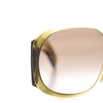 Gucci Oversized Aviator Sunglasses GG0152S Yellow 7 of 8