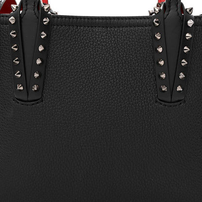 Christian Louboutin Calfskin Spikes Mini East West Cabata Tote Black 8 of 10