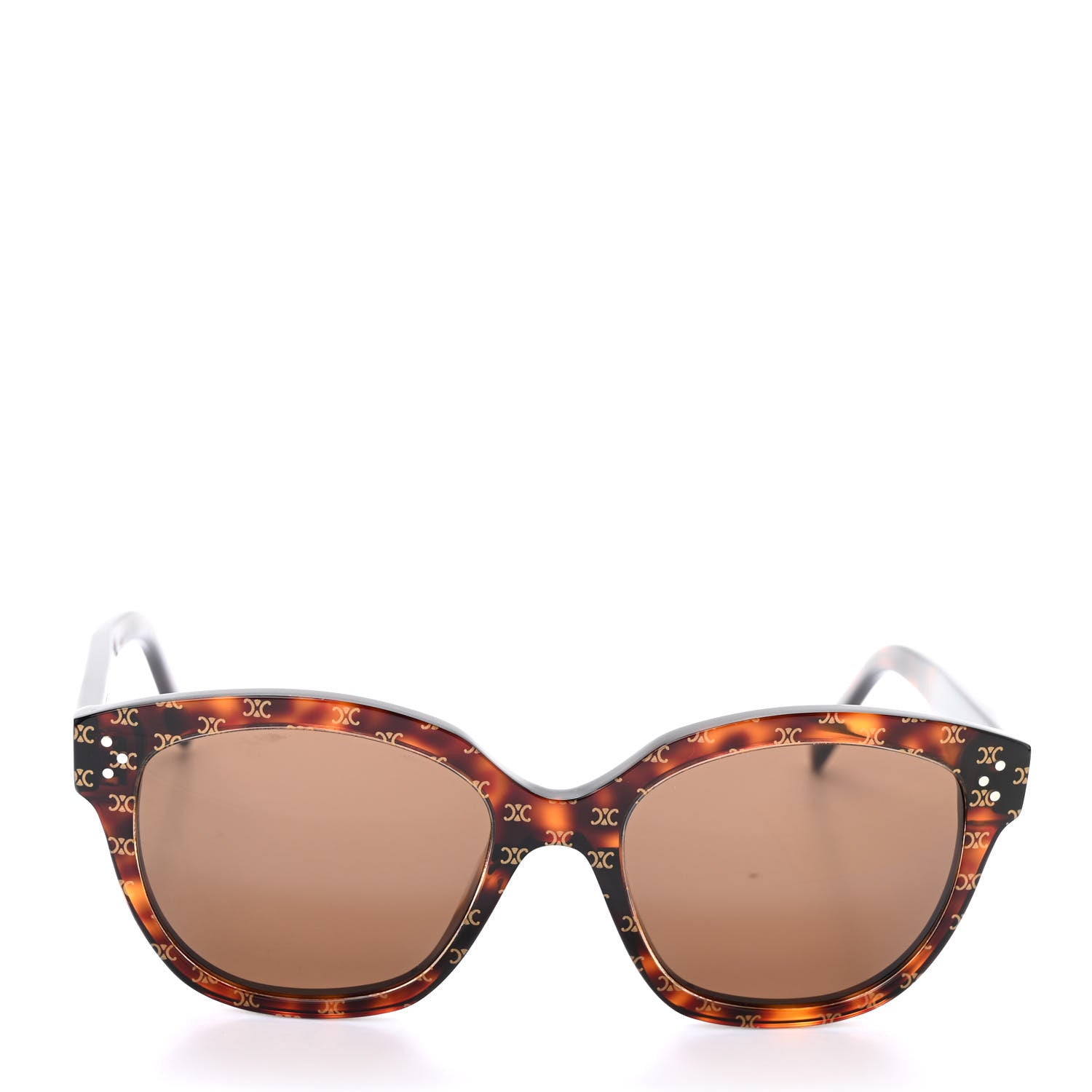 Celine Acetate Triomphe CL 40167I Sunglasses Havana 2 of 6