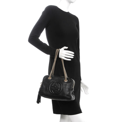 Gucci Pebbled Calfskin Small Soho Bowler Black 2 of 7