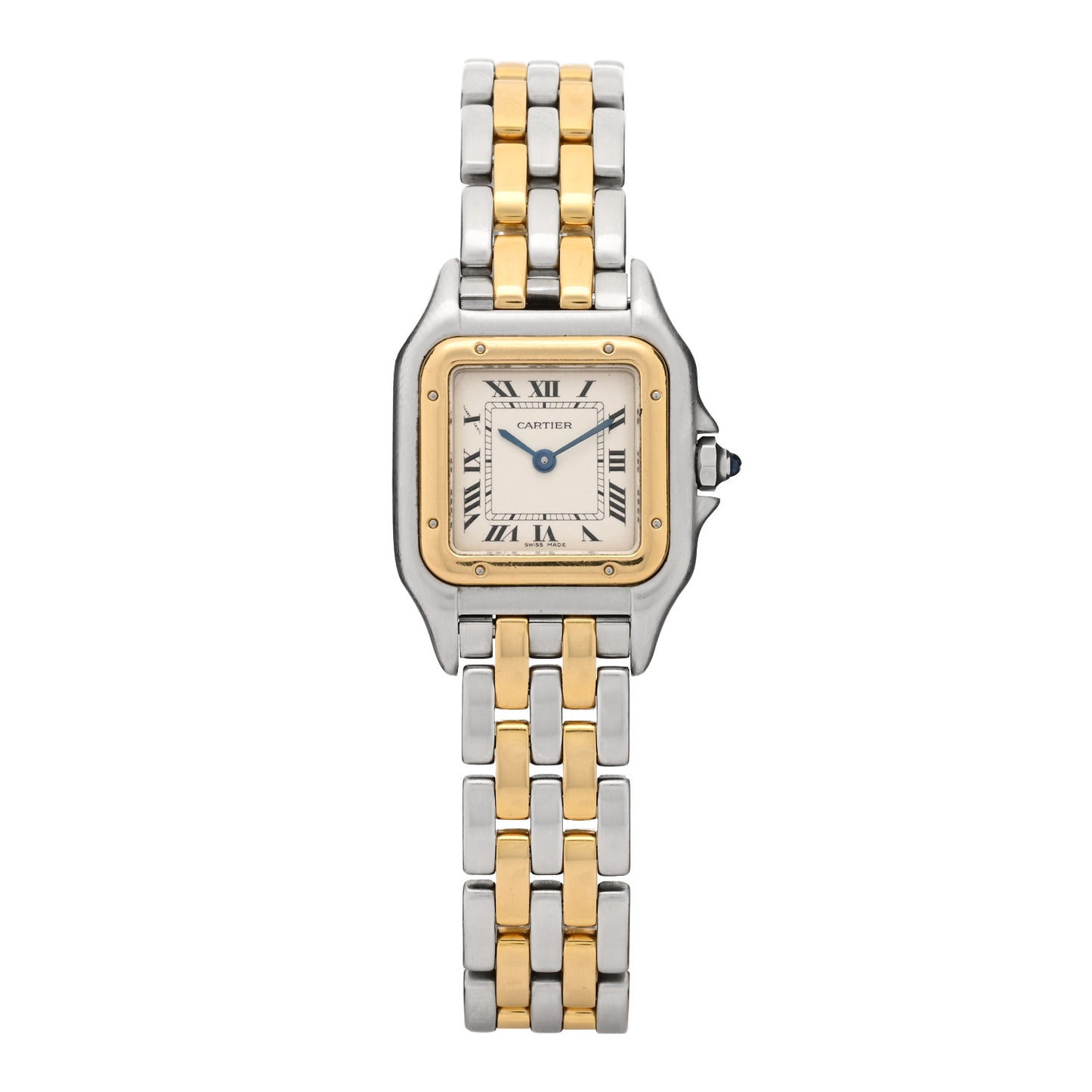 Stainless Steel 18K Yellow Gold 22mm Panthere Quartz Watch