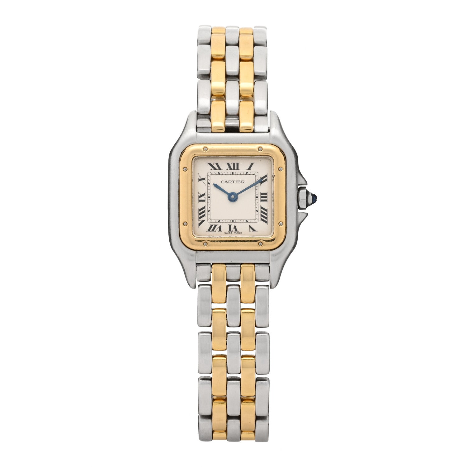 Cartier Stainless Steel 18K Yellow Gold 22mm Panthere Quartz Watch 2 of 8