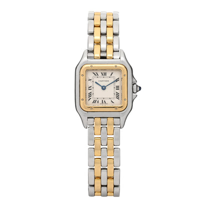 Cartier Stainless Steel 18K Yellow Gold 22mm Panthere Quartz Watch 2 of 8