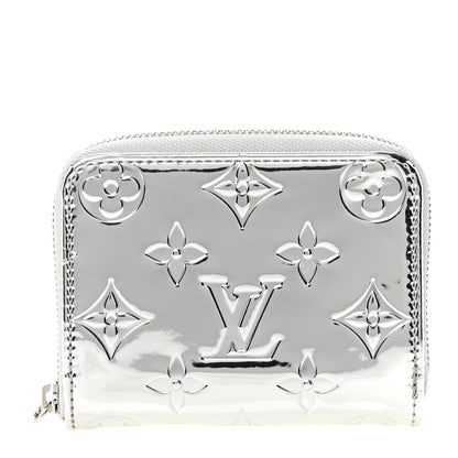 Louis Vuitton Monogram Miroir Zippy Coin Purse Silver 1 of 6
