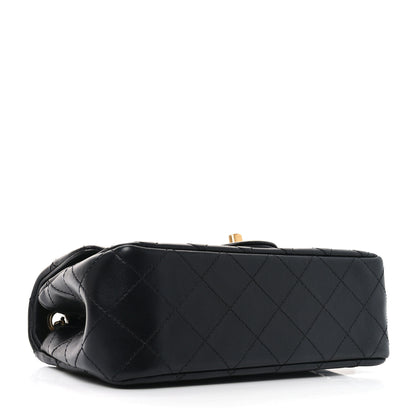 Chanel Lambskin Quilted Mini Rectangular Pearl Crush Flap Black 4 of 11