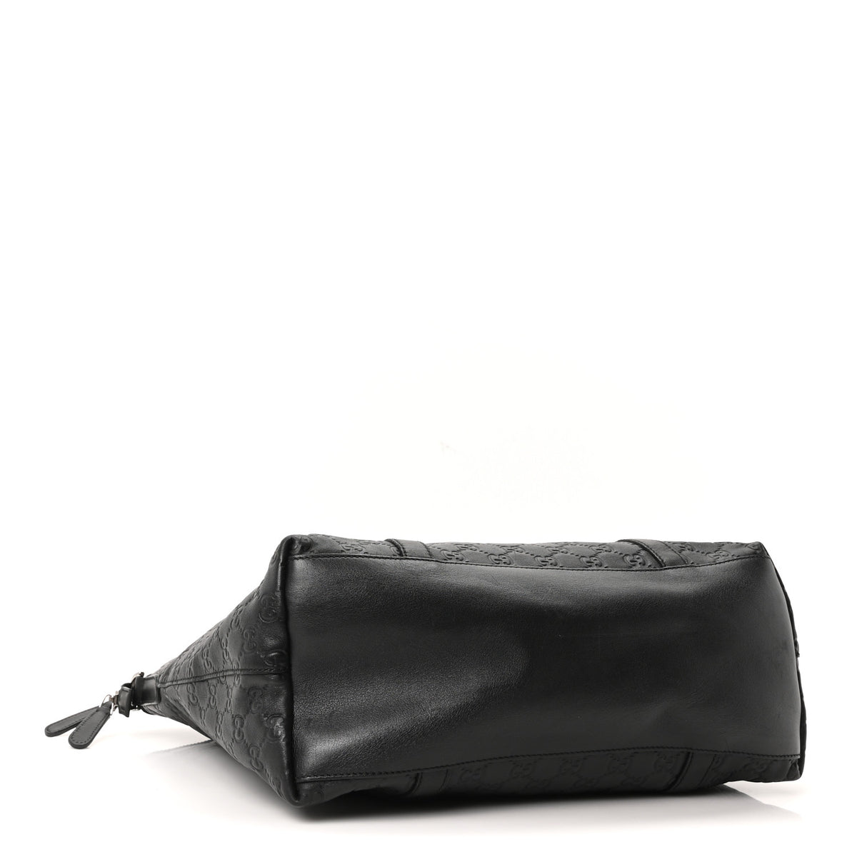 Gucci Guccissima Large GG Charm Convertible Dome Satchel Black 4 of 10