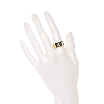 Tiffany 18K Yellow Gold Diamond Locks Ring 7.5 2 of 2