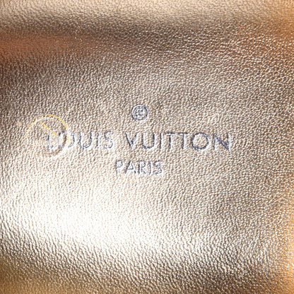 Louis Vuitton Patent Calfskin Monogram Bom Dia Mule Sandals 39 Gold 8 of 10