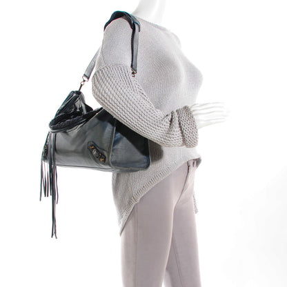 Balenciaga Agneau Classic Hardware Lizard Embossed City Dark Night 2 of 13
