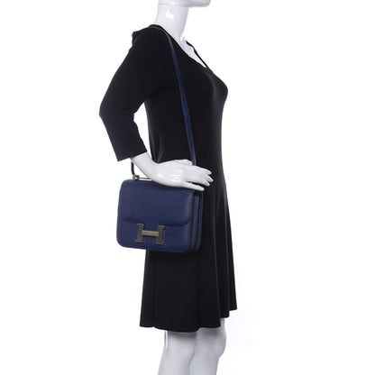 Hermes Epsom Constance 24 Bleu Saphir 2 of 10